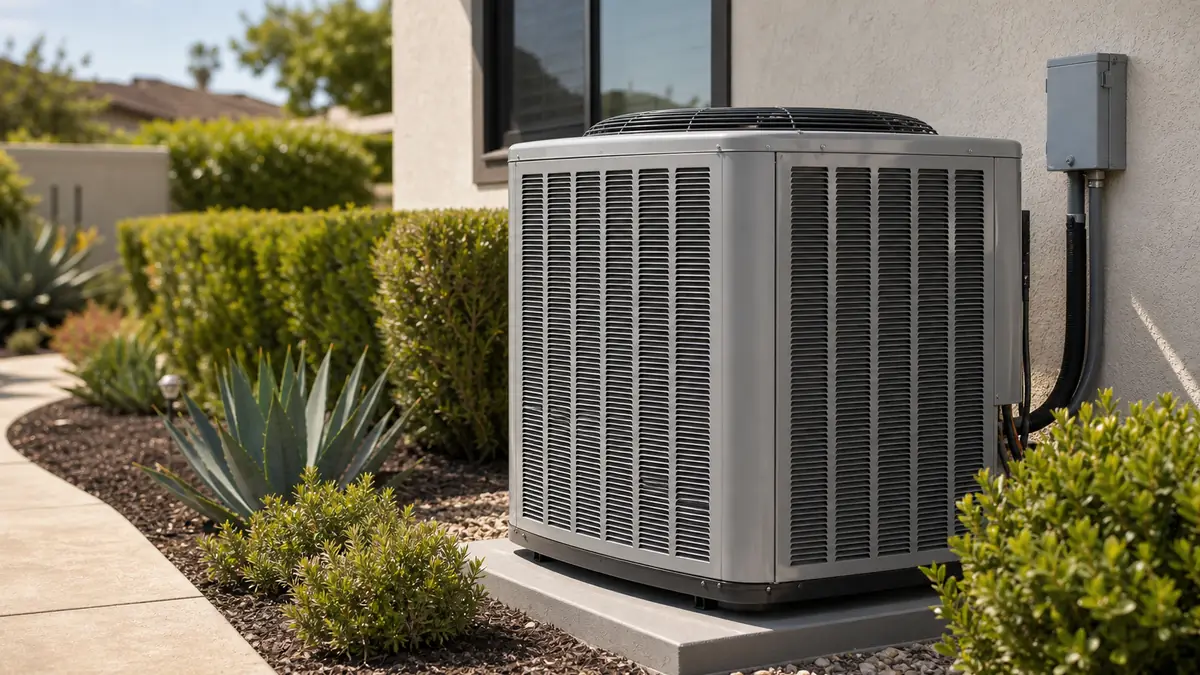 Illustration of Trane XL18i two-stage condenser service in Arcadia, CA